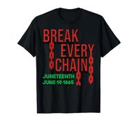 Juneteenth Break Every Chain Freeish 1865 Hombres Mujeres Niño Niña Camiseta gráfica económica