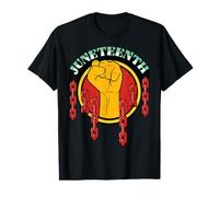 Juneteenth Break Every Chain Junio 19 1865 Hombres Mujeres Niño Niña Camiseta gráfica económica