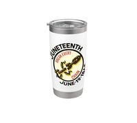 Juneteenth Break Every Chain Junio 19 1865 Hombres Mujeres Niño Niña Vaso térmico de acero inoxidable de doble pared