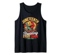 Juneteenth Breaking Every Chain Since 1865 Pride Camiseta sin Mangas