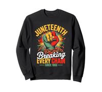 Juneteenth Breaking Every Chain Since 1865 Pride Sudadera