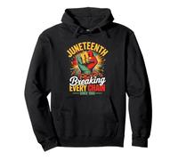 Juneteenth Breaking Every Chain Since 1865 Pride Sudadera con Capucha
