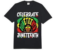 Juneteenth Celebra 1865 Black History Afrohair Mujeres Comfort Colors Adult Heavyweight T-Shirt