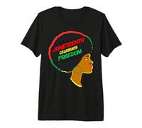Juneteenth Celebra la Libertad Black Girl Magic Melanina Mujer Camiseta Premium