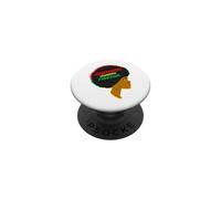 Juneteenth Celebra la Libertad Black Girl Magic Melanina Mujer PopSockets PopGrip Adhesivo