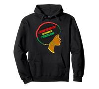 Juneteenth Celebra la Libertad Black Girl Magic Melanina Mujer Sudadera con Capucha