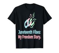 Juneteenth Celebración de la Libertad Rompiendo Cadenas Patrimonio Camiseta