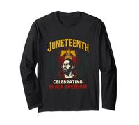 Juneteenth Celebrando Black Freedom Cool Mujeres africanas Manga Larga