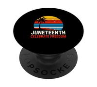 Juneteenth Celebrate Freedom Vintage Historia negra para mujer PopSockets PopGrip Adhesivo