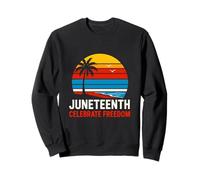Juneteenth Celebrate Freedom Vintage Historia negra para mujer Sudadera