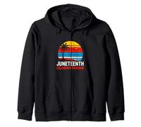 Juneteenth Celebrate Freedom Vintage Historia negra para mujer Sudadera con Capucha