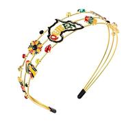 Juneteenth - Diadema africana negra con dijes de reina para el pelo, diadema para el pelo, disfraz africano, accesorio para el pelo, regalo para fiestas