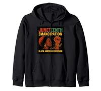 Juneteenth Emancipation Celebration Day- Fiesta Libre Sudadera con Capucha