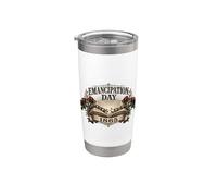 Juneteenth Emancipation Day Freedom 1865 Vaso térmico de acero inoxidable de doble pared