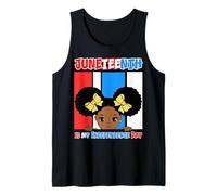 Juneteenth es mi Día de la Independencia Little Miss Black Queen Camiseta sin Mangas