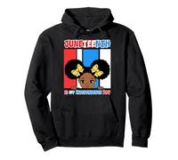 Juneteenth es mi Día de la Independencia Little Miss Black Queen Sudadera con Capucha