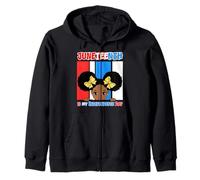 Juneteenth es mi Día de la Independencia Little Miss Black Queen Sudadera con Capucha