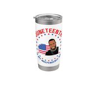 Juneteenth Es Mi Independencia Rey Melanina Papá Niño Hijo Niños Vaso térmico de acero inoxidable de doble pared