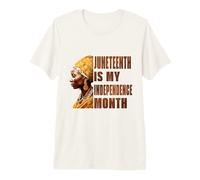 Juneteenth es mi Mes de la Independencia Mujer Negra Libertad 1865 Camiseta Premium