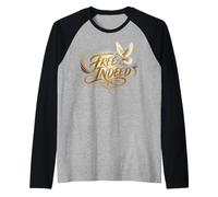 Juneteenth Free Indeed Dove Broken Chain Camiseta Manga Raglan