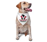 Juneteenth Free-Ish Since 1865 Celebrate Black Freedom Spring Dog Bandanas Boy Bulk Puppy Pañuelo Ajustable Suave Triángulo Baberos Accesorios para Perros Pequeños Medianos Grandes Gatos Blanco