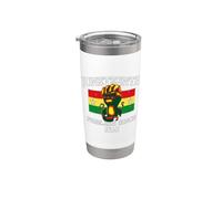 Juneteenth Free-Ish Since 1865 Vaso térmico de acero inoxidable de doble pared