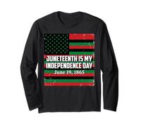 Juneteenth Freedom Day 1865 Celebration Manga Larga