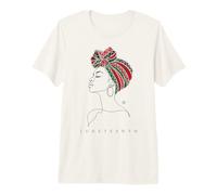 Juneteenth Freedom Day Black Woman Head Wrap Camiseta Premium