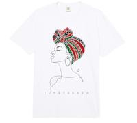 Juneteenth Freedom Day Black Woman Head Wrap Comfort Colors Adult Heavyweight T-Shirt