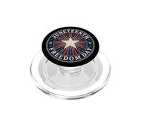 Juneteenth Freedom Day Vintage Star Emancipation PopSockets PopGrip para MagSafe