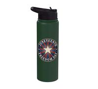 Juneteenth Freedom Day Vintage Star Emancipation Stainless Steel Insulated Water Bottle