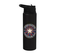 Juneteenth Freedom Day Vintage Star Emancipation Stainless Steel Insulated Water Bottle