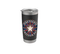 Juneteenth Freedom Day Vintage Star Emancipation Vaso térmico de acero inoxidable de doble pared