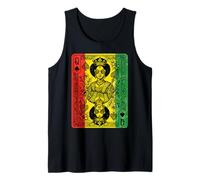Juneteenth Historia Negra Reina Espadas Tarjeta Camiseta sin Mangas