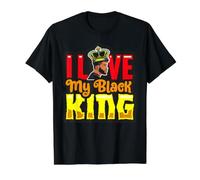 Juneteenth I Love My Black King Hombres Marido Hijo Hermano Bruh Camiseta gráfica económica, Hombre, Negro, L
