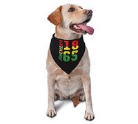 Juneteenth is My Independence Day 1865 19th June Spring Dog Bandanas Boy Bulk Cachorro Pañuelo Ajustable Suave Triángulo Baberos Accesorios para Perros Pequeños Medianos Grandes Gatos Blanco