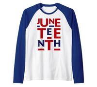 Juneteenth Is My Independence Day 1865 4 de Julio 4 Bandera de Estados Unidos Camiseta Manga Raglan