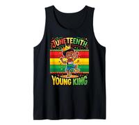 Juneteenth Joven Rey Celebrando 1865 Camiseta sin Mangas