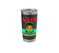 Juneteenth Kids Black Boy Little Mister Son Toddler Boy Sons Vaso térmico de acero inoxidable de doble pared