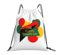 Juneteenth Libertad Afroamericana Historia Negra 19 De Junio Mujer Hombre Mochila De Cuerdas Plegable Mochila Con Cordón Ajustable Mochilas Deportiva Para Playa Natación Baloncesto