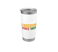 Juneteenth Libertad desde 1865 Vaso térmico de acero inoxidable de doble pared