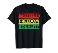 Juneteenth Libertad Igualdad Mes de la Historia Negra Camiseta