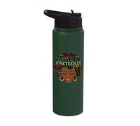 Juneteenth Melanin Black Women Natural Hair Afro Word Art Stainless Steel Insulated Water Bottle