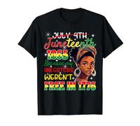 Juneteenth Melanina Mujeres 1865 Mis antepasados no Eran Libres 1776 Camiseta gráfica económica, Hombre, Negro, M