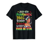 Juneteenth Melanina Mujeres 1865 Mis antepasados no Eran Libres 1776 Camiseta gráfica económica, Hombre, Negro, L