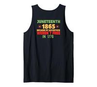 JUNETEENTH Mis antepasados no Eran Libres en 1776 Meme EN LA Espalda Camiseta sin Mangas