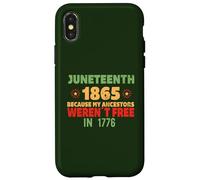JUNETEENTH Mis antepasados no Eran Libres en 1776 Meme EN LA Espalda Carcasa para iPhone X/XS