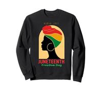 Juneteenth para mujer celebra a las mujeres negras afroamericanas Sudadera
