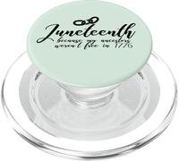 JUNETEENTH Porque mis antepasados no Eran Libres en 1776 Meme PopSockets PopGrip para MagSafe