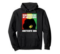 Juneteenth Recordando a mis antepasados Cabello Natural Mujeres Negras Sudadera con Capucha
